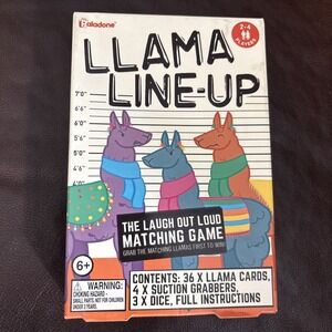 Paladone Llama Line Up Family Game Matching Dice Card Fast Paced Kids 2-4 player